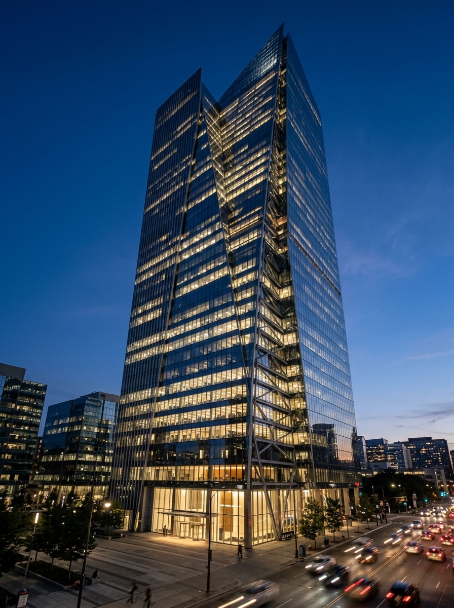 Modern commercial corporate facility