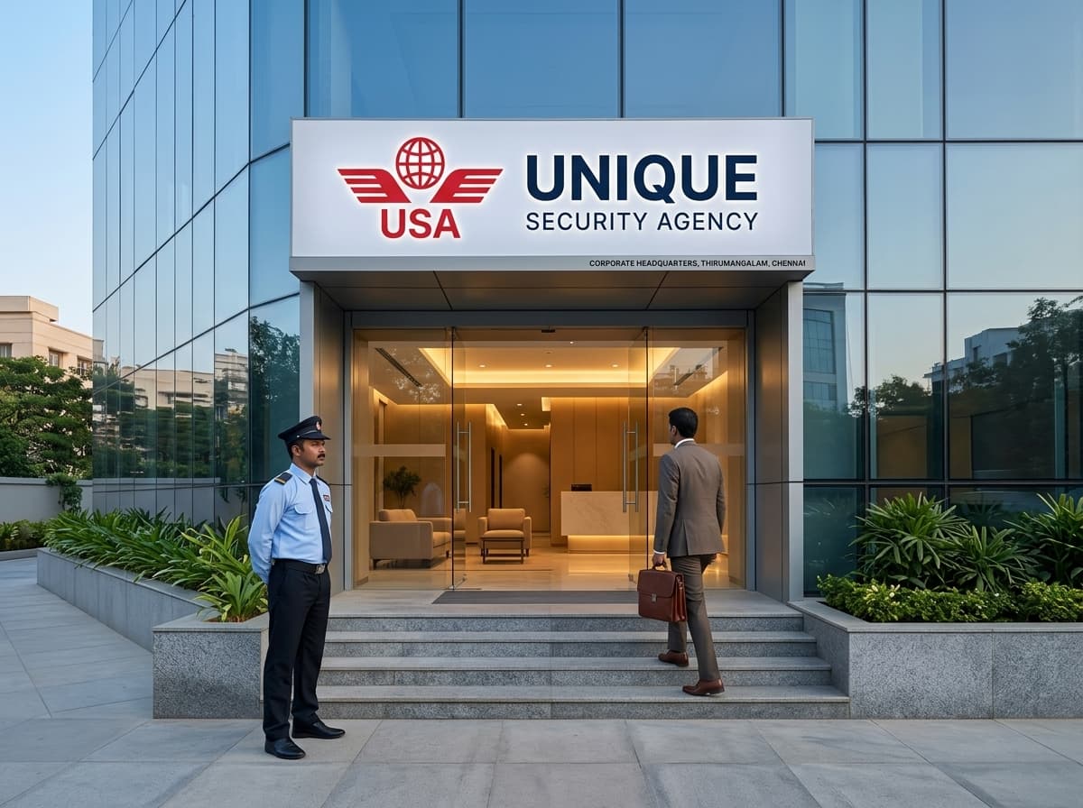 Unique Security Agency Headquarters in Thirumangalam, Chennai