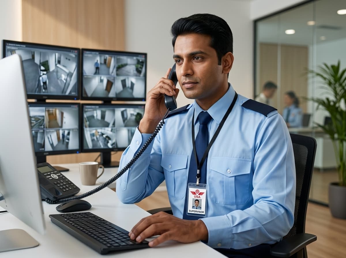 Unique Security Agency Operations Coordinator at Desk