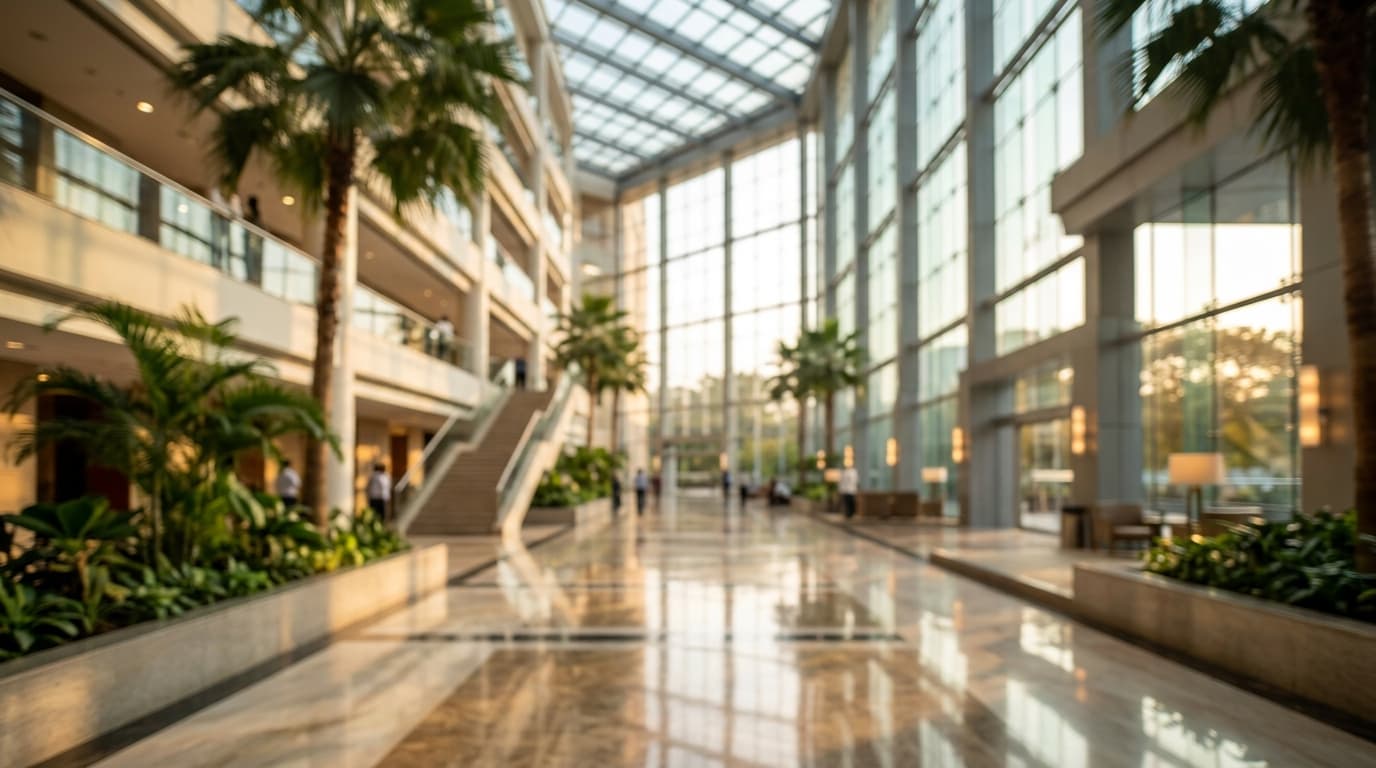 Chennai Corporate Glass Atrium Lobby