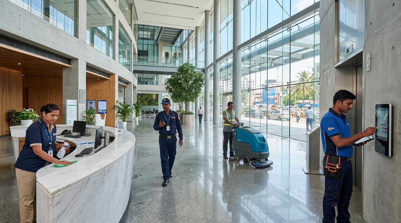 Unique Security Agency Facility Management Team at Chennai Corporate Hub