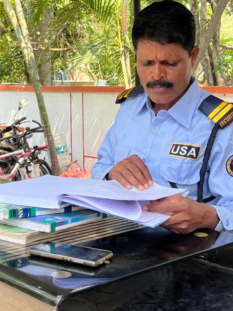 Visitor Register & Material Pass Inspection